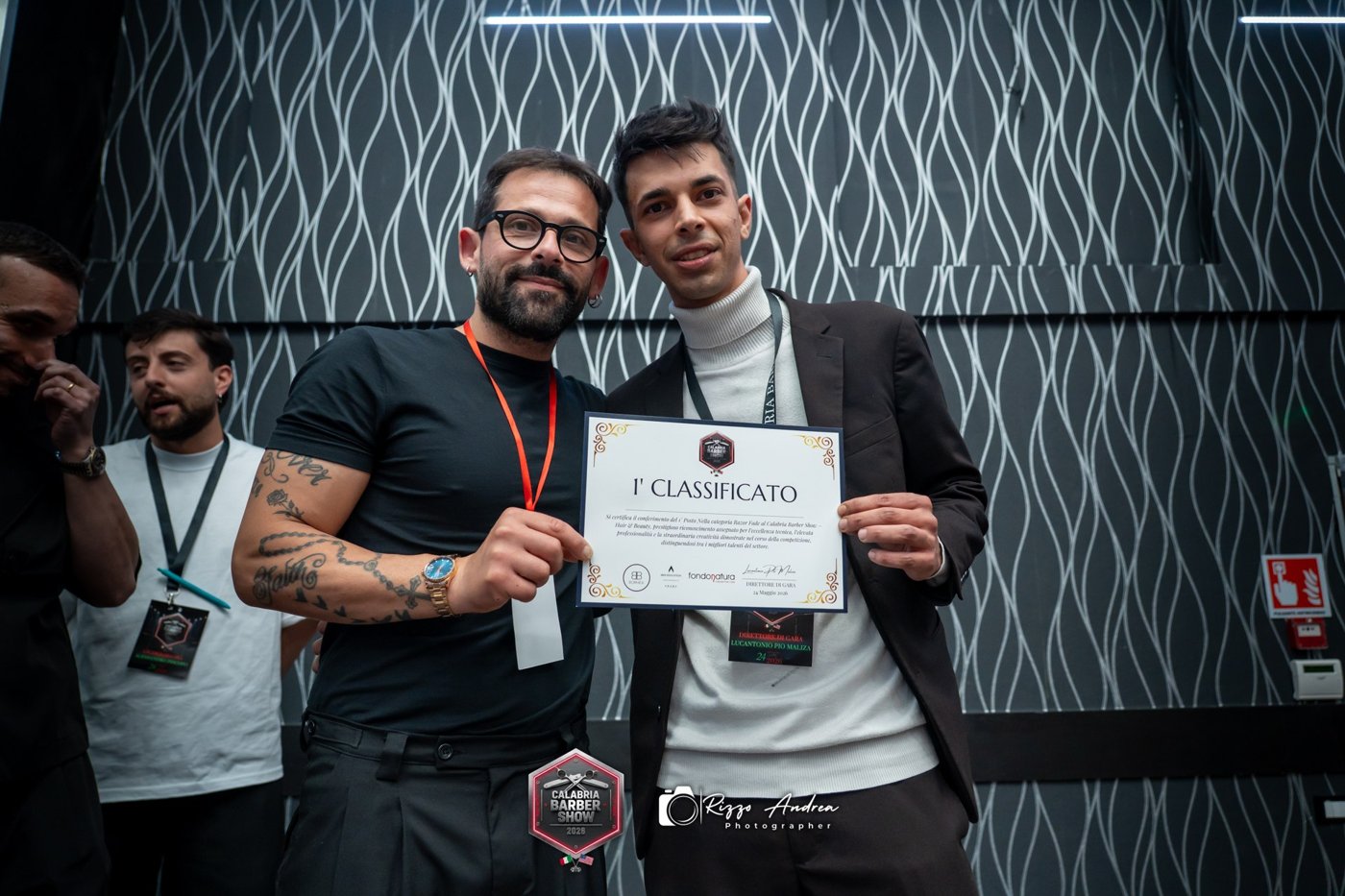 Luca Caccavale — 1° classificato Razor Fade, Calabria Barber Show 2026